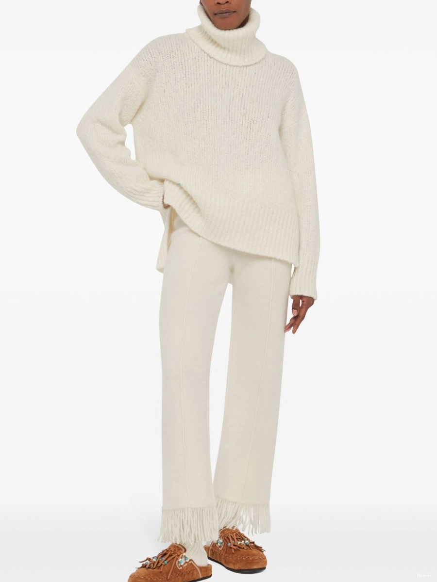 Cheap logo-plaque cashmere-silk Women blend jumper Alanui 0822